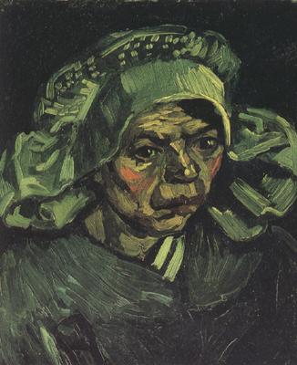 Vincent Van Gogh Head of a Peasant Woman with White Cap (nn04) oil painting image